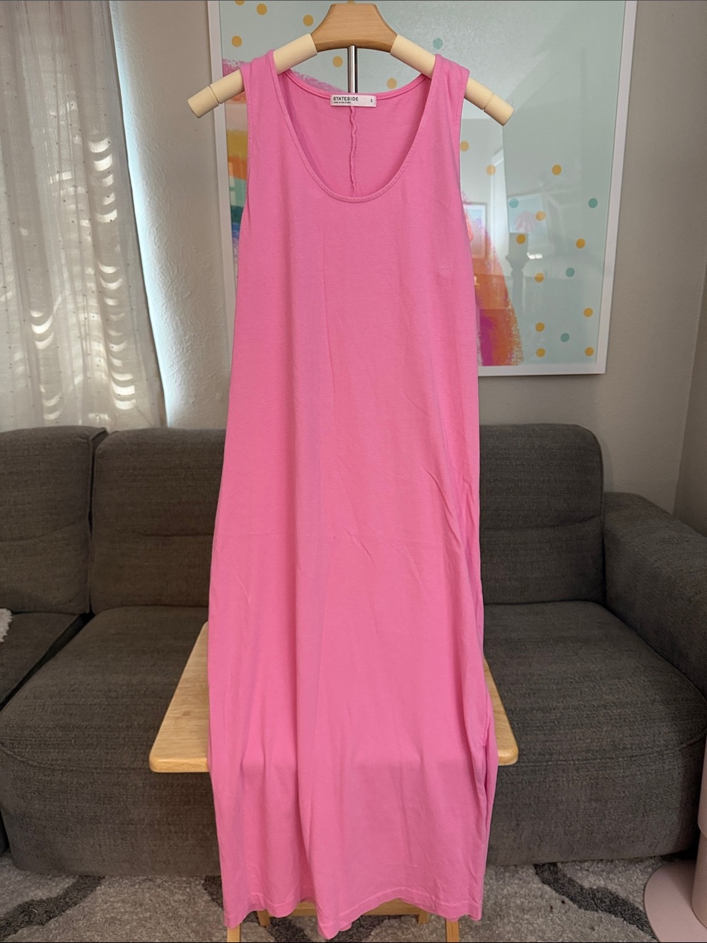 Stateside Pink Sleeveless Maxi Dress